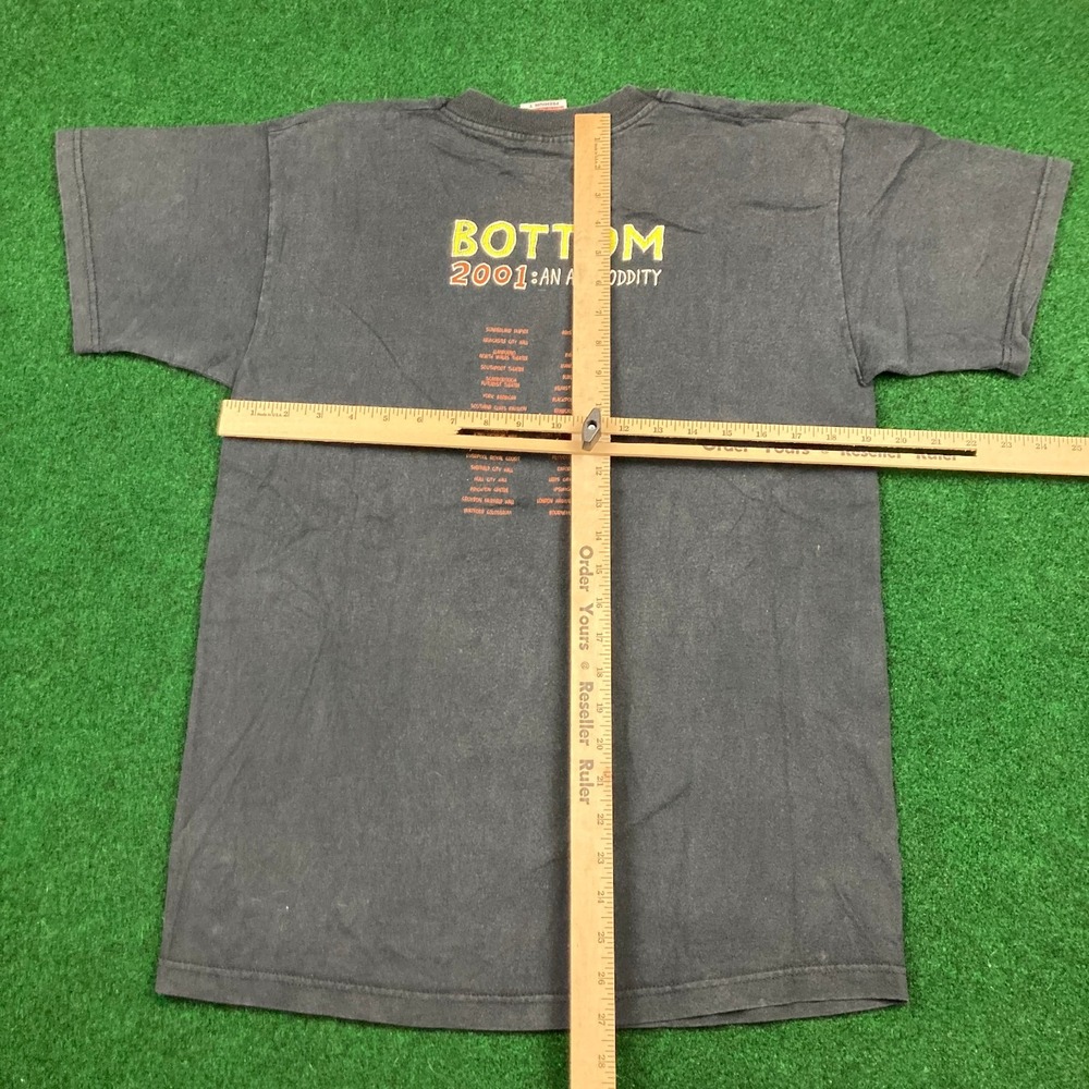 Vintage‎ The Bottom 2001 An Arse Oddity Shirt Mens M Black Live Show Comedy Y2K - Picture 10 of 14